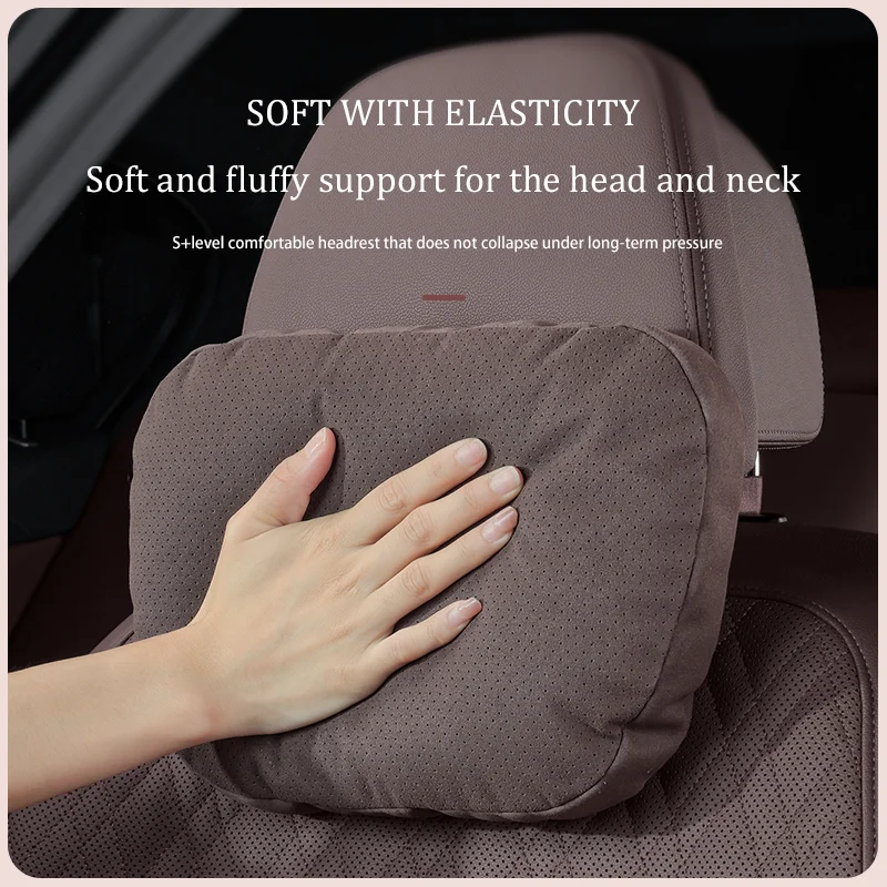 2 PCS Car Headrest Waist Pillow Set Neck And Waist Protection Relieve Travel Fatigue Softness Comfortable Seat Accessories