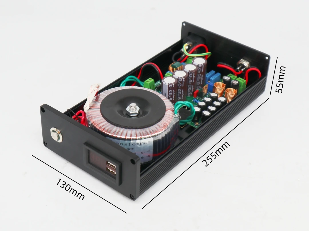 80W 2SA1943 5A High Current, Low Noise, High Stability, Low Internal Resistance DC Linear Power Supply DC 5V 12V 19V 24V