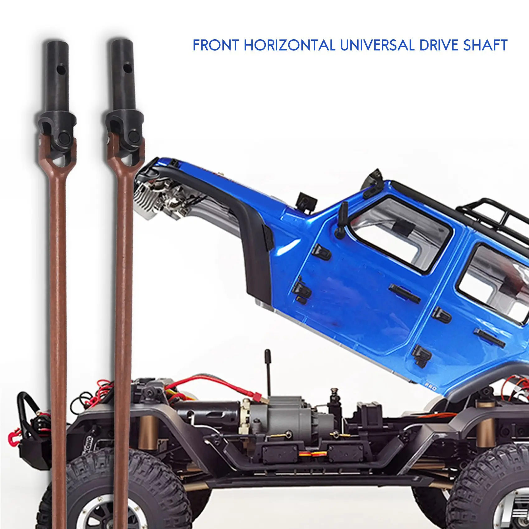 2 uds 8158 eje de transmisión Universal Horizontal delantero para 1/8 ZD Racing 9021 08423 RC piezas de mejora de coche accesorios de repuesto