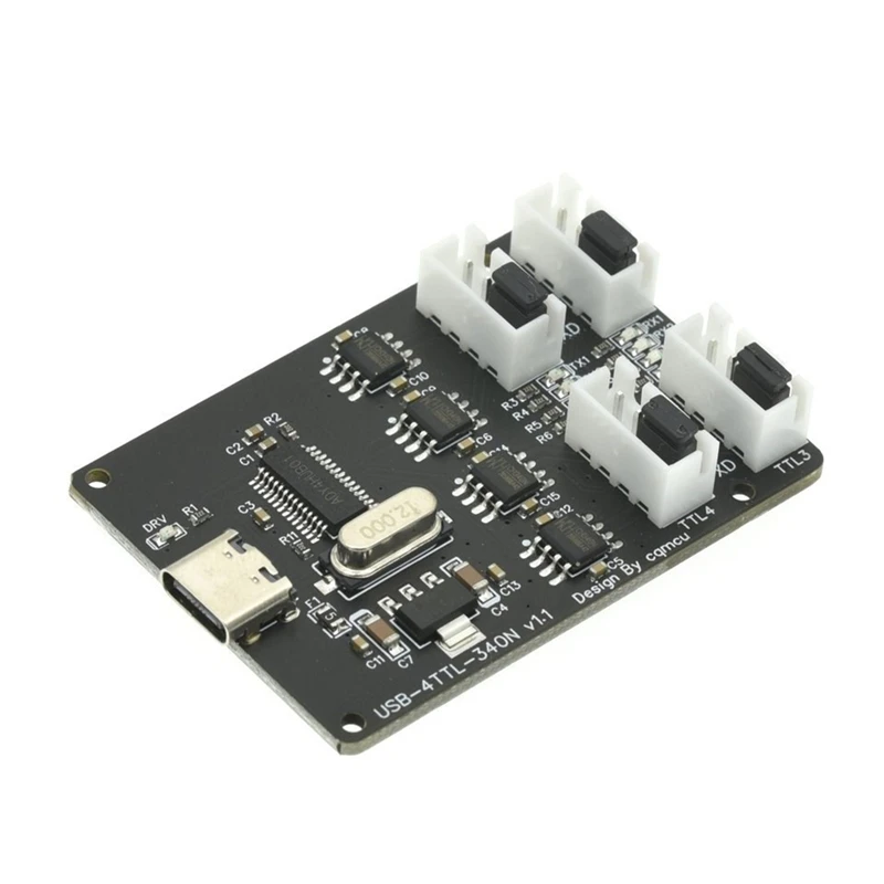 Módulo USB para TTL CH340 HUB TYPE-C Interface 4 canais quatro Solo TTL