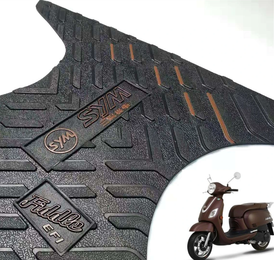 

For SYM Fiddle3 Scooter Motorcycle Mat Pedal Rubber Foot Skid Pad Floor Mat Carpet Protective Pad High Quality