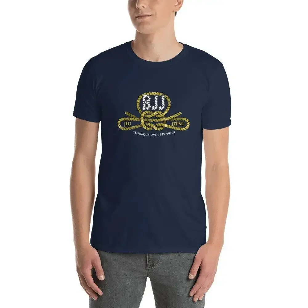 Bjj T-Shirt, The Art Of Knots, Technique Over Strength, Jiu Jitsu Brazilian, Brasil Jiu Jitsu