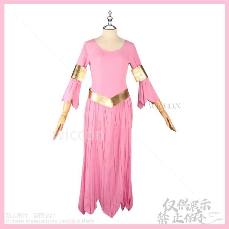 Anime Nefertari D. Vivi Miss Cosplay Costume Wig Roleplay Pink Dress Cloak Cape Uniform Full Set Lolita Woman Sexy Halloween Cos