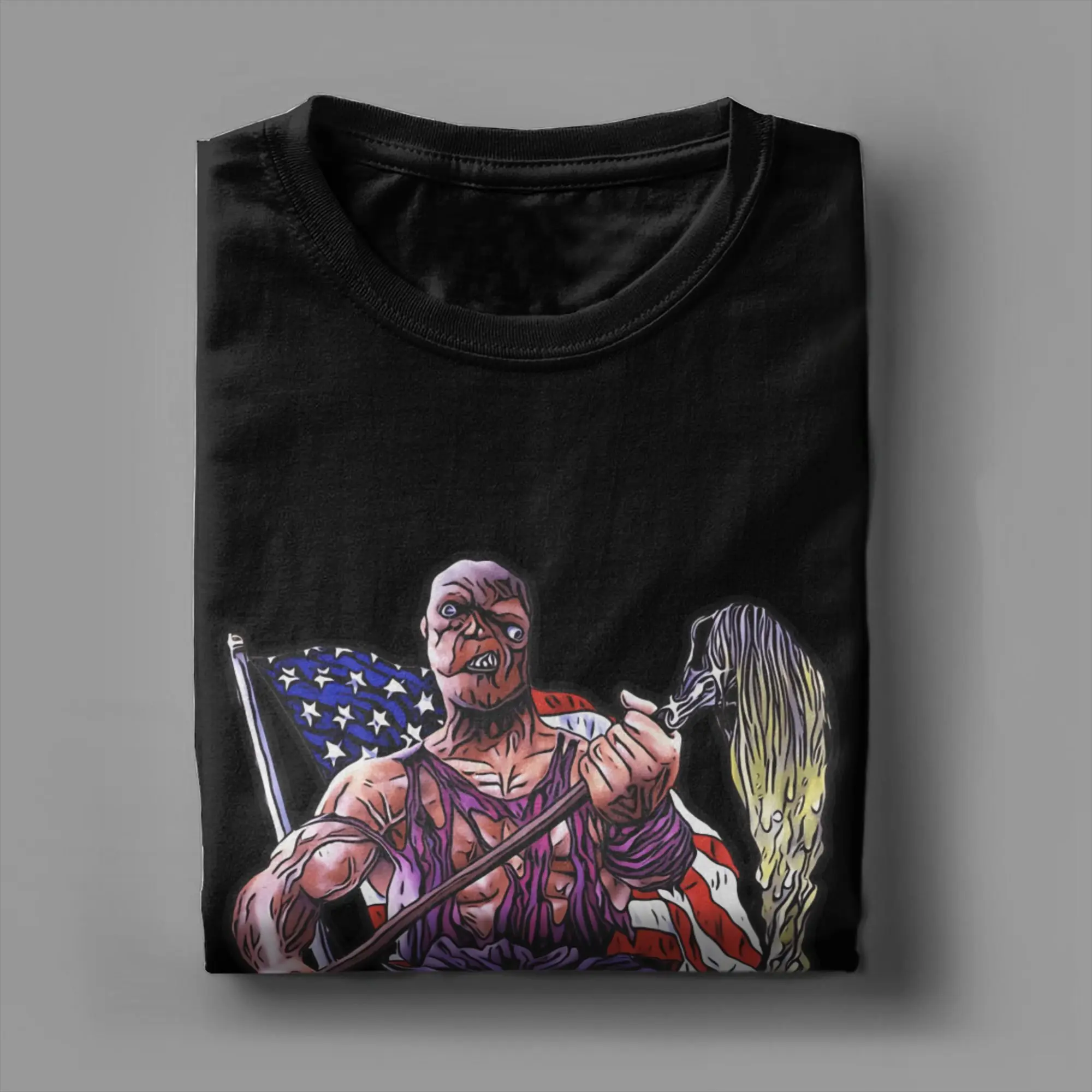 تي شيرت رجالي كوميدي سام المنتقم الترفيه القطن تي شيرت قصير الأكمام تي شيرت Crewneck بلايز هدية