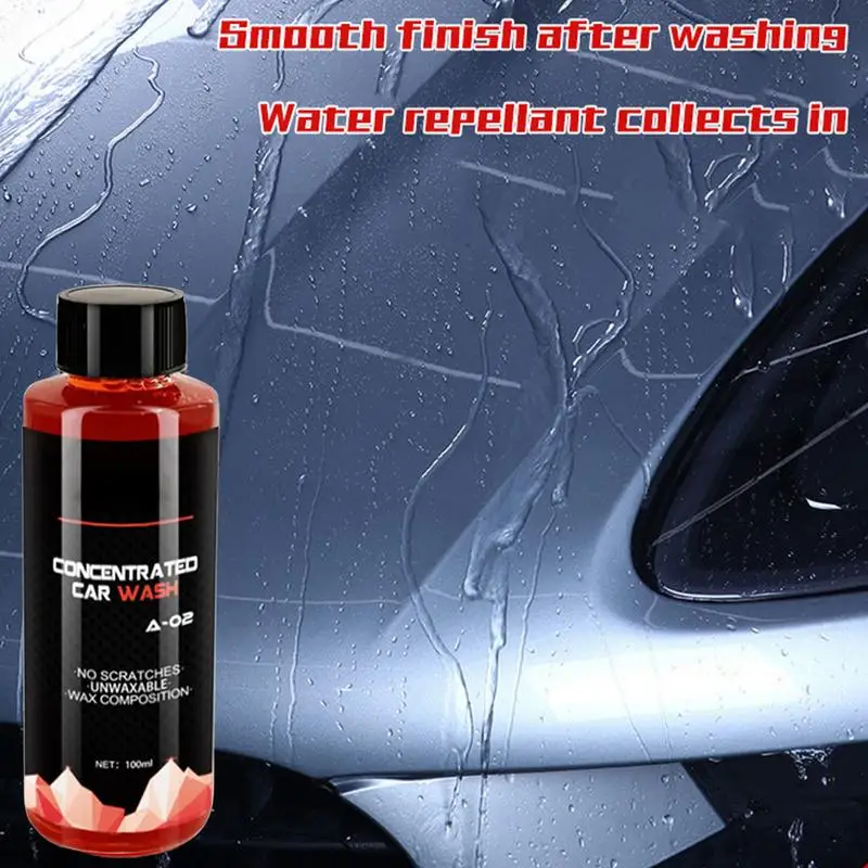 Multifunctional Car Wash Liquid Stain Remover Shampoo 100ml Highly Concentrated Deep Clean & Restores Car Cleaning Supplies