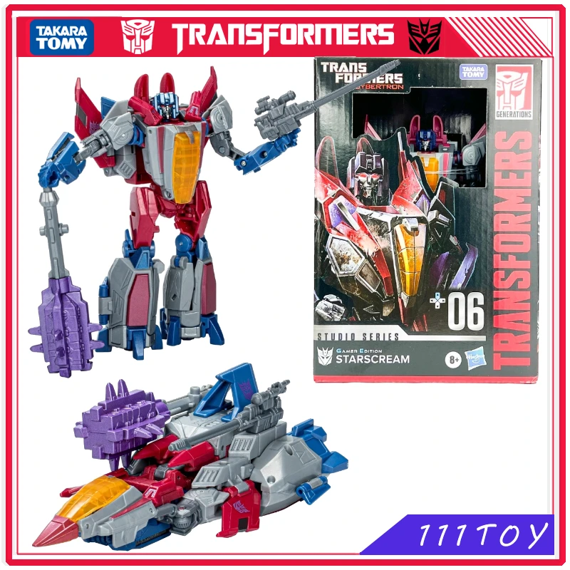 

In Stock Takara Tomy Transformers Toys Gamer Edition Voyager SSGE-06 Starscream Anime Action Figure Robot Collection Hobby Gift