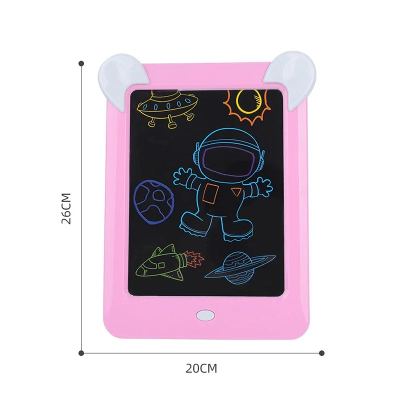 Prancheta de desenho luminosa mágica daw com luz-fun sketchpad placa caneta fluorescente russo inglês iluminar jogar brinquedos para crianças