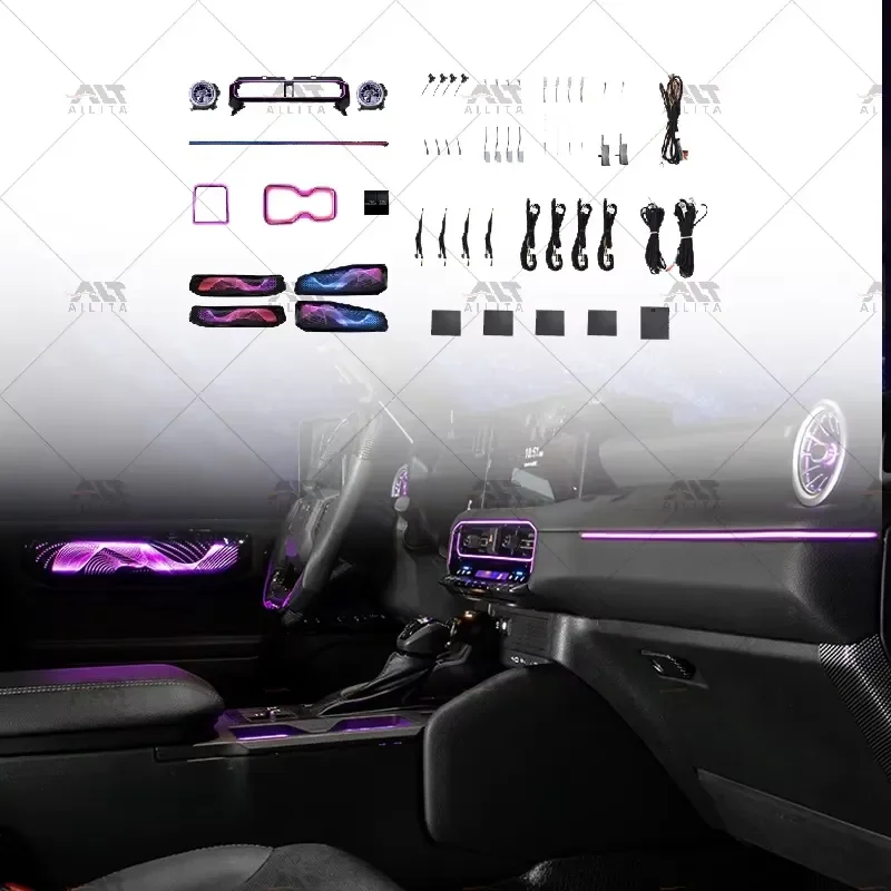 Hot Selling Full Car Ambient Lighting Mobile Controlled Interior Lights for 2024-2025 Prado LC250 Accessories