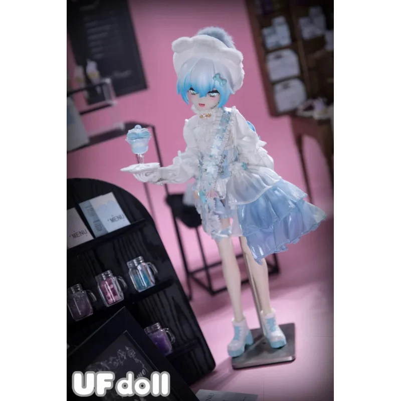 Ufdoll chá bebida série estatueta mais 1/5 proporção bjd boneca caixa cega bonito ação anime figuras bonecas brinquedos kawaii caixa caja