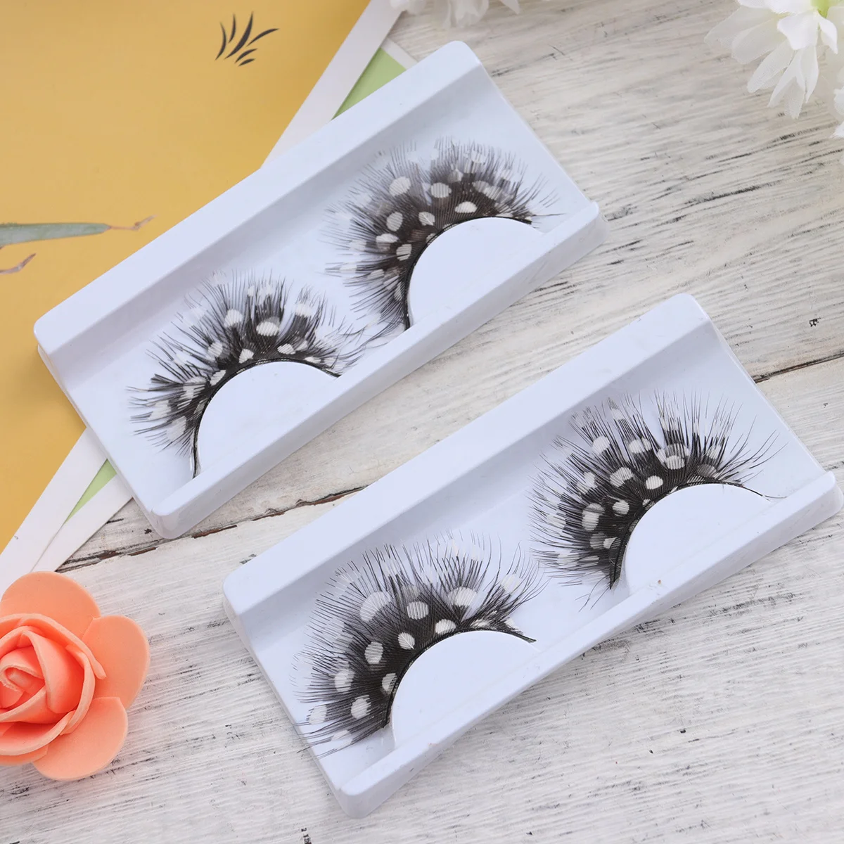 

5Pairs Fake Eyelashes Lightweight Lash Extension Halloween Performance Carnival Long Eyelashes