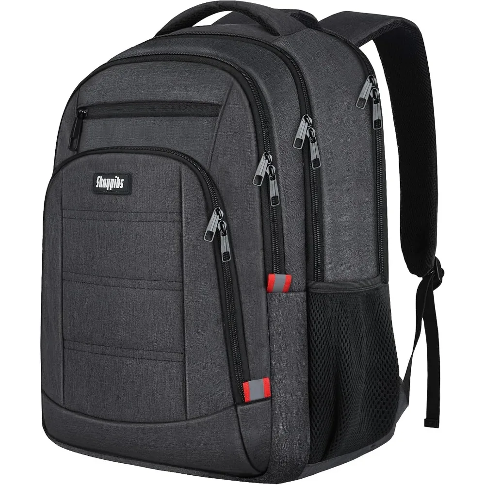 Men's School Backpack for Teens and Travel, Laptop Friendly with Reinforced Straps, Water Resistant, Fits 15.6 Inch Laptop