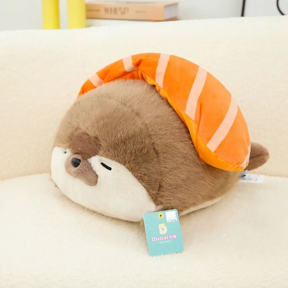 Kawaii Plush Fluffy Doll 11CM/40CM Brown/Blue/White Keychain Sea Otter Bag Ornaments