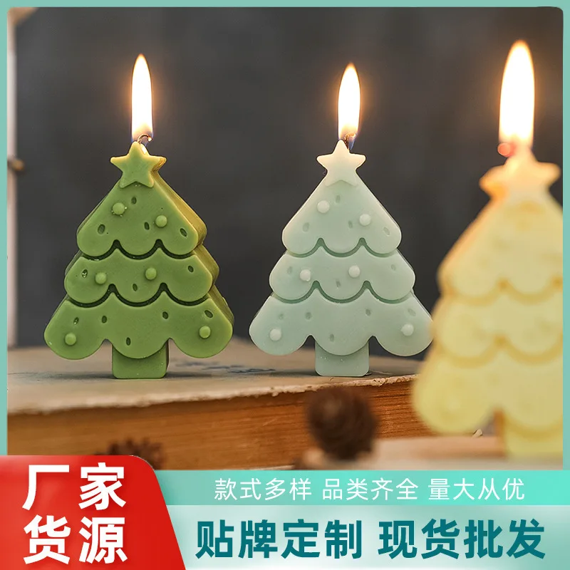 Christmas Scented Candles Birthday Gifts Diy Christmas Decorations Ornaments Christmas Tree Candles