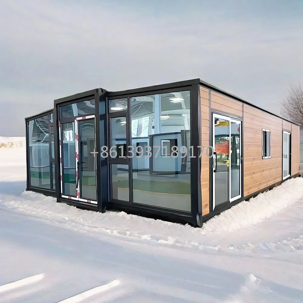 20FT Prefabricated Tiny House Luxury Prefab Expandable Container Mobile Homes with 3bedroom/Bathrooms and Modular Design