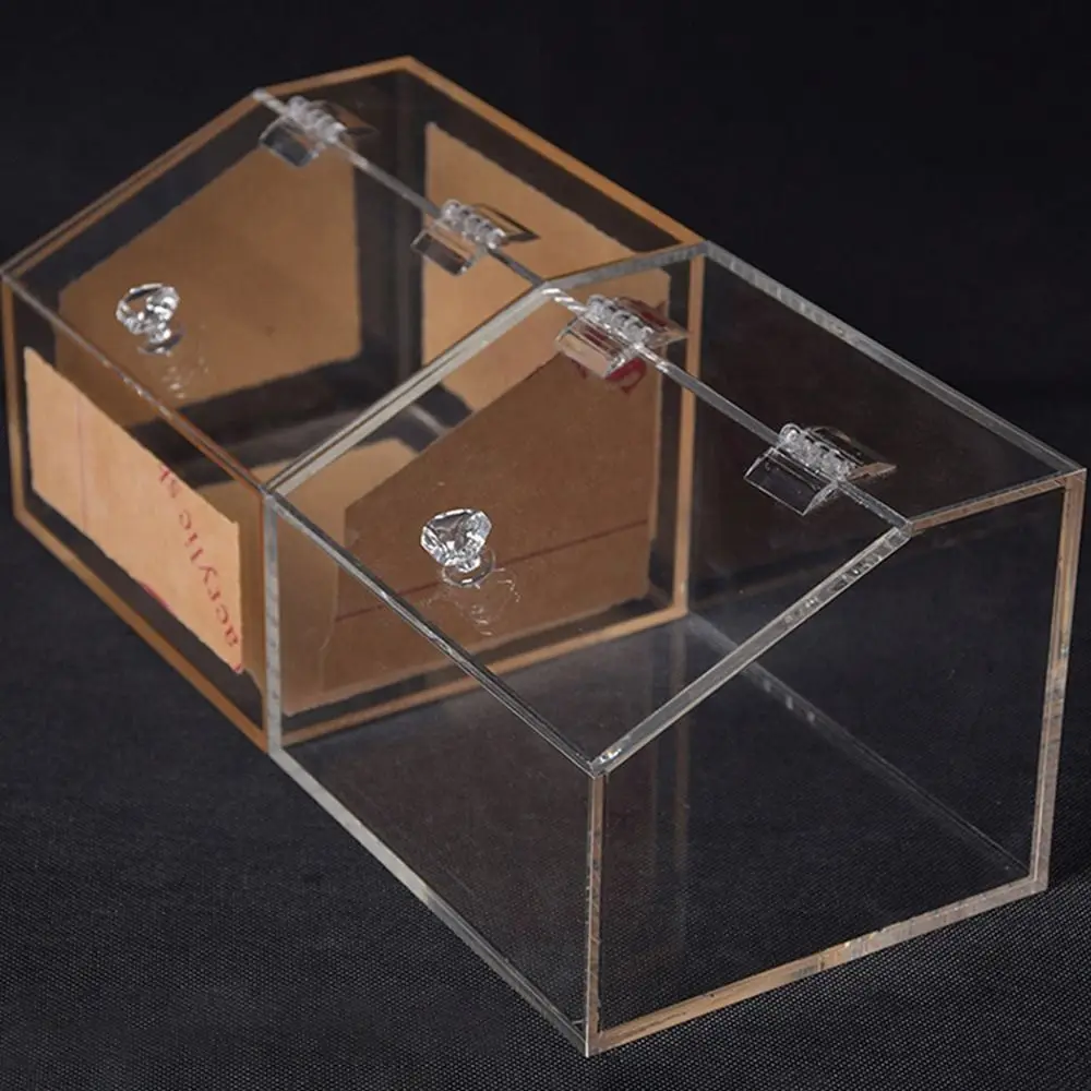 10 Stuks Duurzaam Transparant Vouwscharnier Acryl Opvouwbare Deur Scharnieren Helder 270 Graden Meubelbeslag Diy Kastdeur Doos