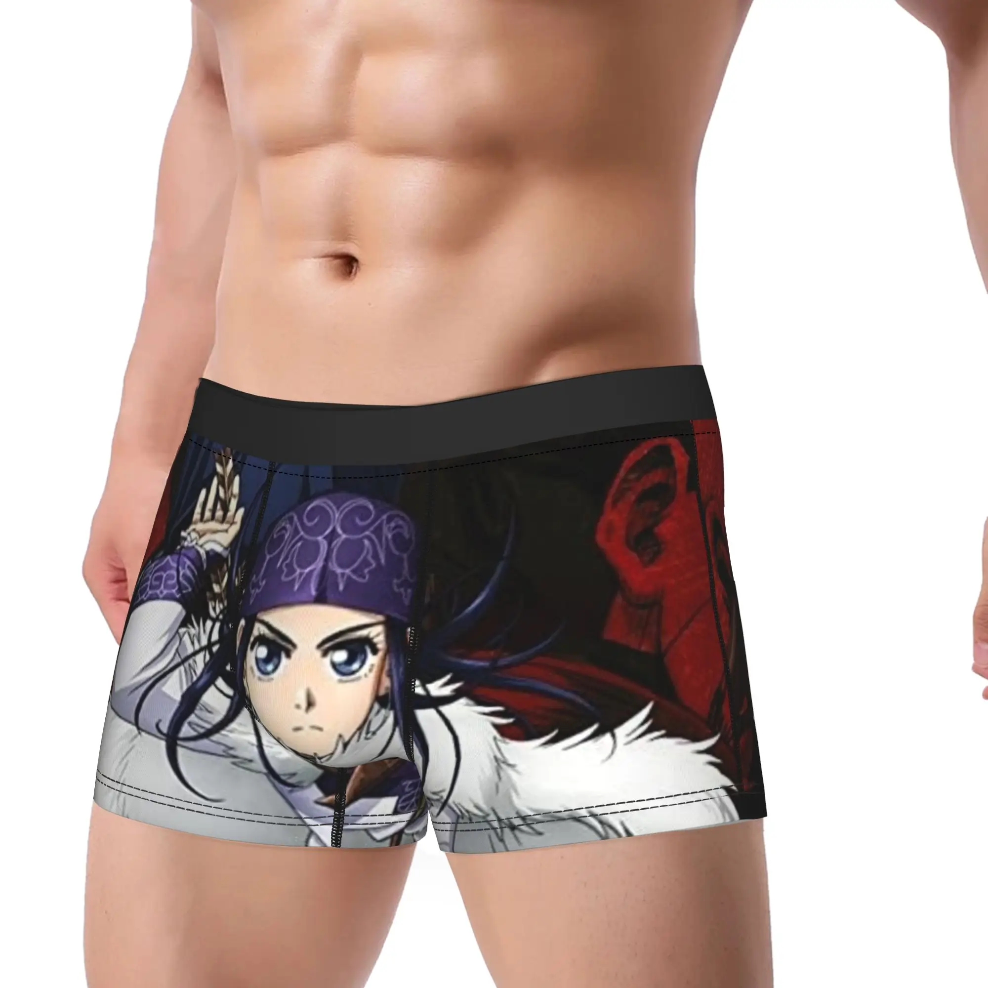 Golden Kamuy Underpants Homme Panties Man Underwear Golden Kamuy Ventilate Shorts Boxer Briefs