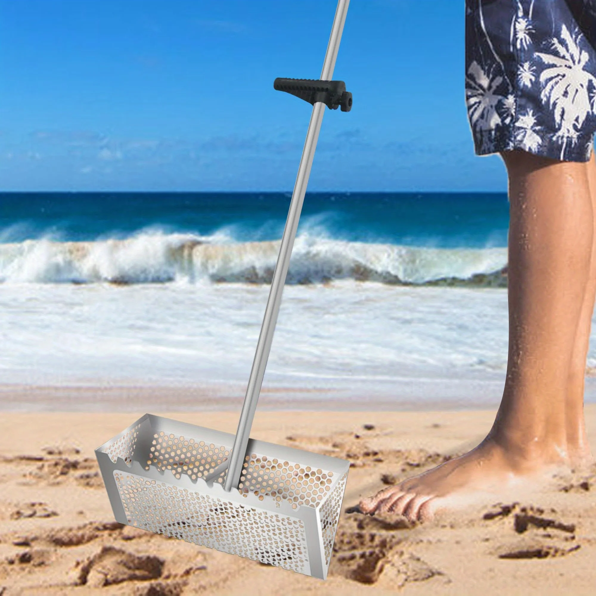 Anti-Corrosion Metal Beach Spade And Sand Scoop Shovel Gardening Farming Camping Digging Tool Accessory for Field Activities