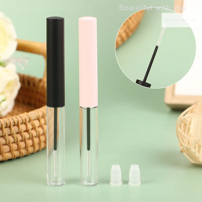 

5ML Super Fine Brush Mascara Empty Tube Gradient Color Empty Bottle Mascara Brush Eyeliner Bottle Refill Cosmetic Container