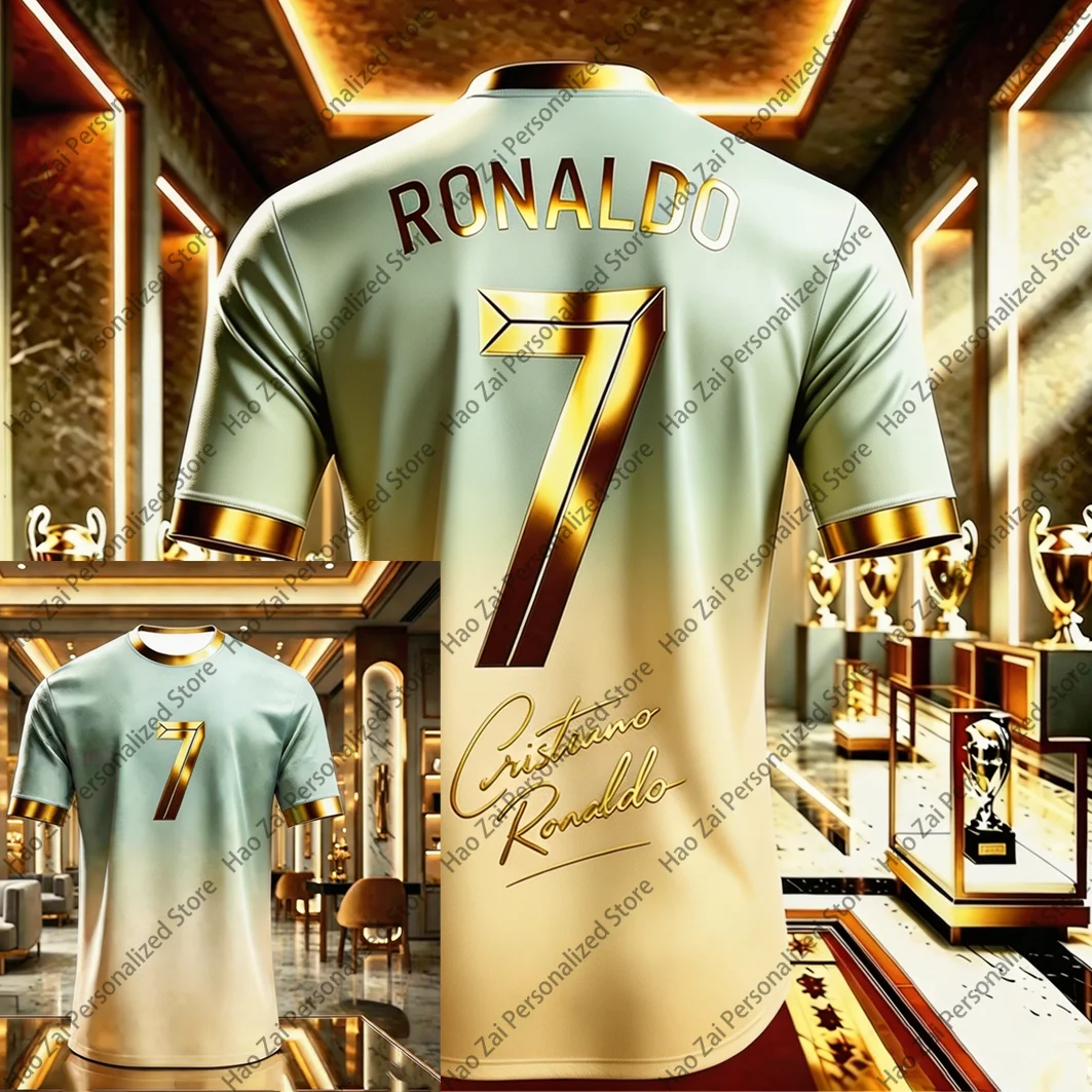 ポルトガル代表 RONALDO 7番 ✨GOLD✨ ユニフォーム 2026 2026 Cristiano Ronaldo No. 7 Special Edition Jersey/T-Shirt — Kids