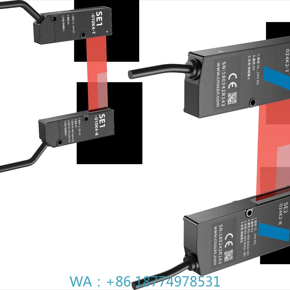 Photoelectric Sensor Vision Beam Edge Sensor RS485 Interface IP67 High Precision SE2-024K2 Industrial Edge Detection