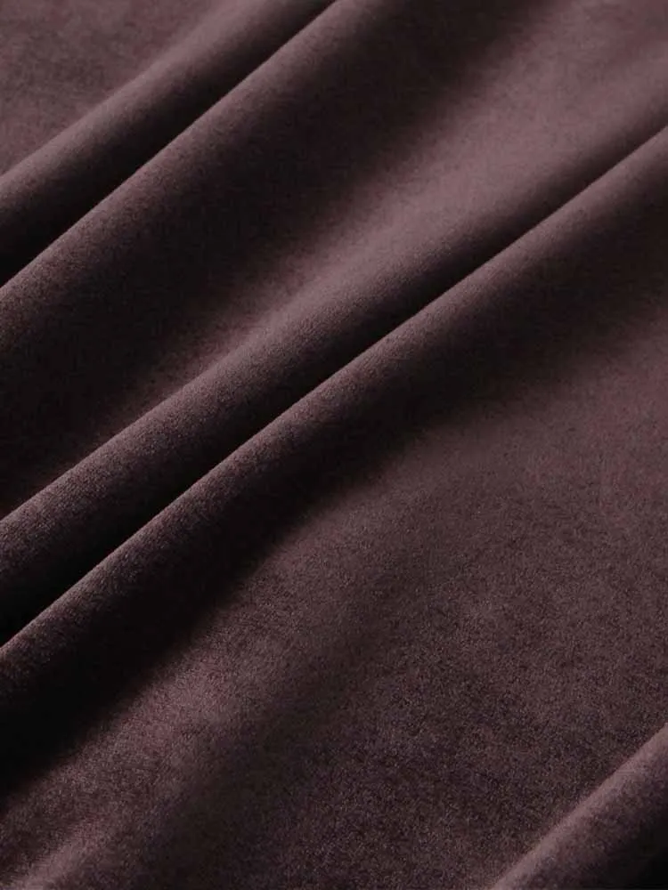 Estilo europeu e americano inverno nova moda roupas femininas elegante fino-ajuste falso veludo longo suspender vestido