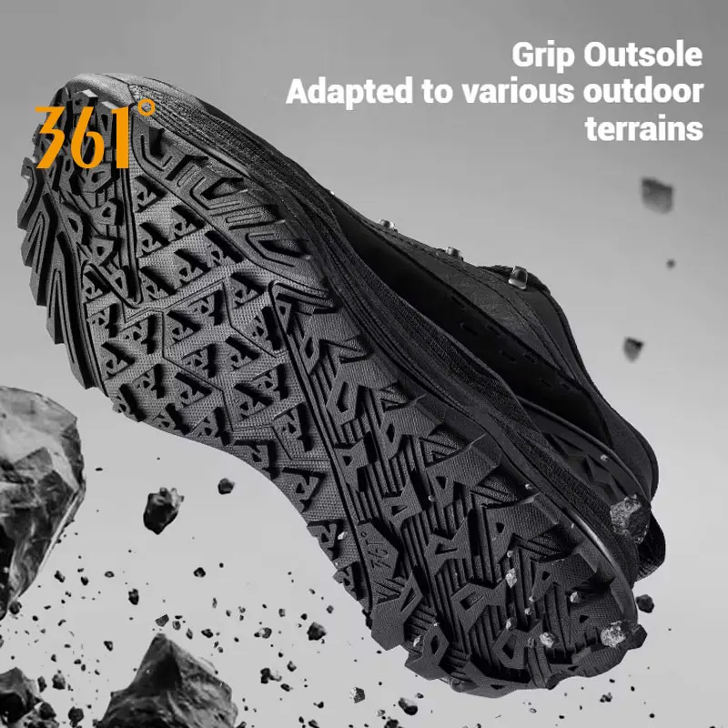 

361 Degrees Men Running Shoes New Featherlight Soft Breathable Rebound Cushioning Grippy Outdoor Hiking Sneakers Male 672542214