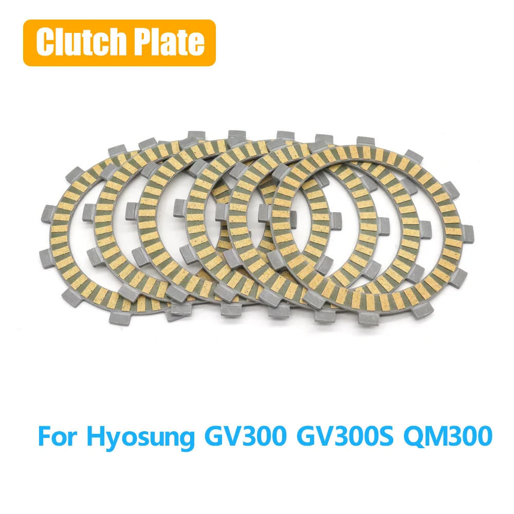 For Hyosung QM300 GV QM 300 S GV300 GV300S Motorcycle Clutch Friction Plates Disc Kits GV300S Accessories