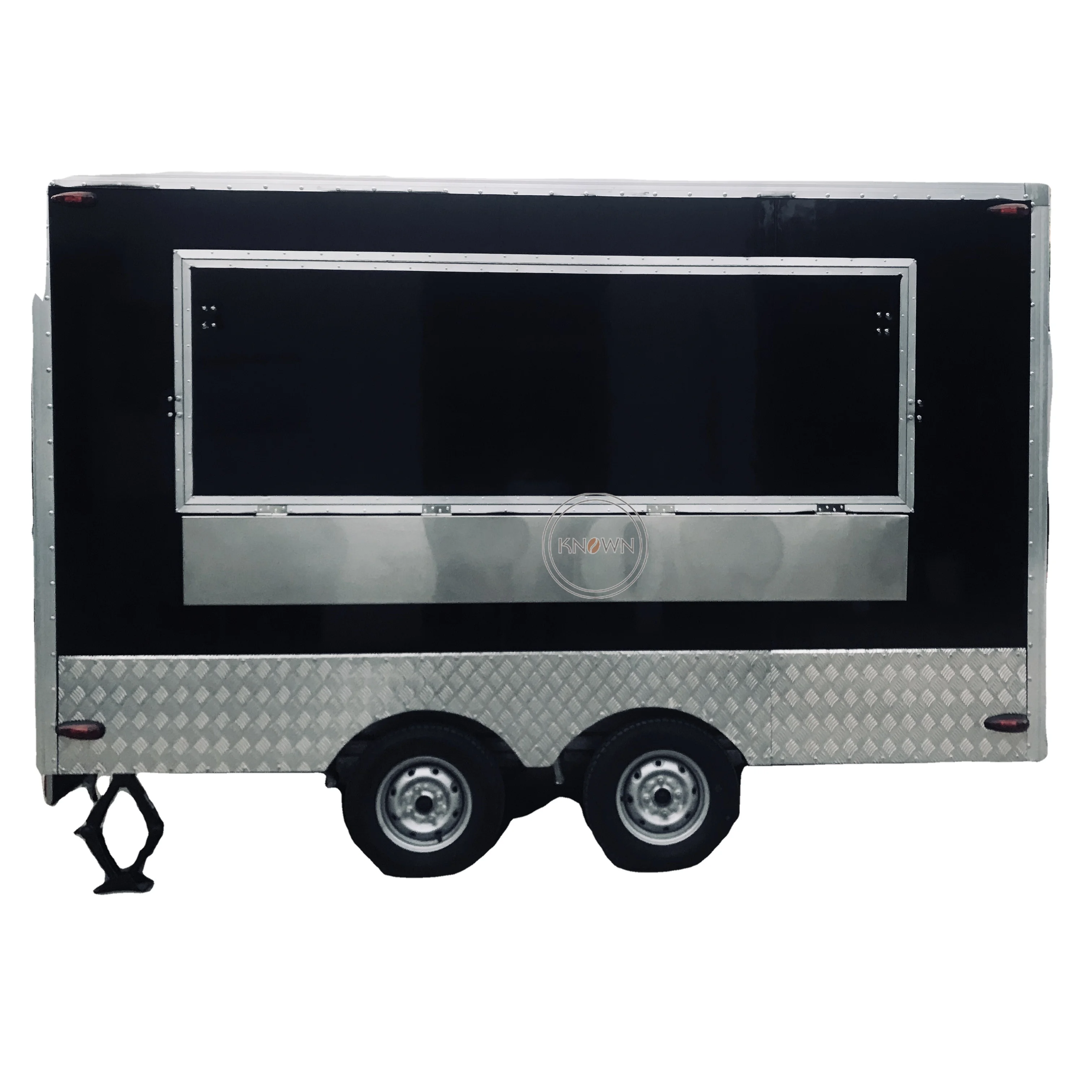 New Shop Market Scenic Area Park Attractive Ice Cream Freezer Outdoor Mobile Kitchen Catering Food Vending Cart Trailer