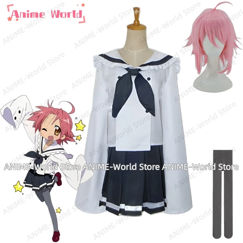 

《Custom Size》Anime Kogami Akira Cosplay Costume Women School Uniform Halloween Wig