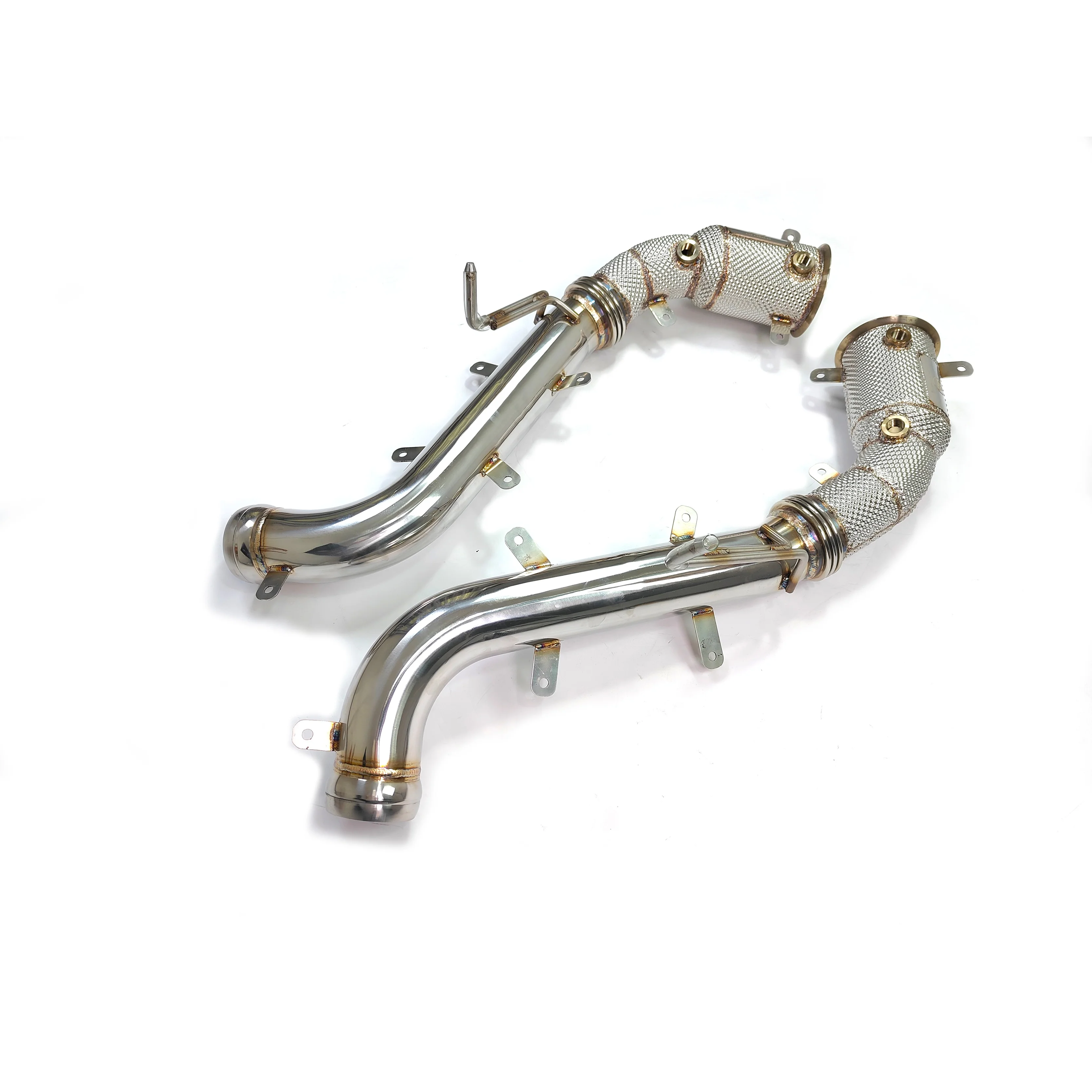 CSZ exhaust downpipes for Mclaren 650S Coupe/Spider 3.8T V8 twin-turbocharged catless downpipe straight pipes