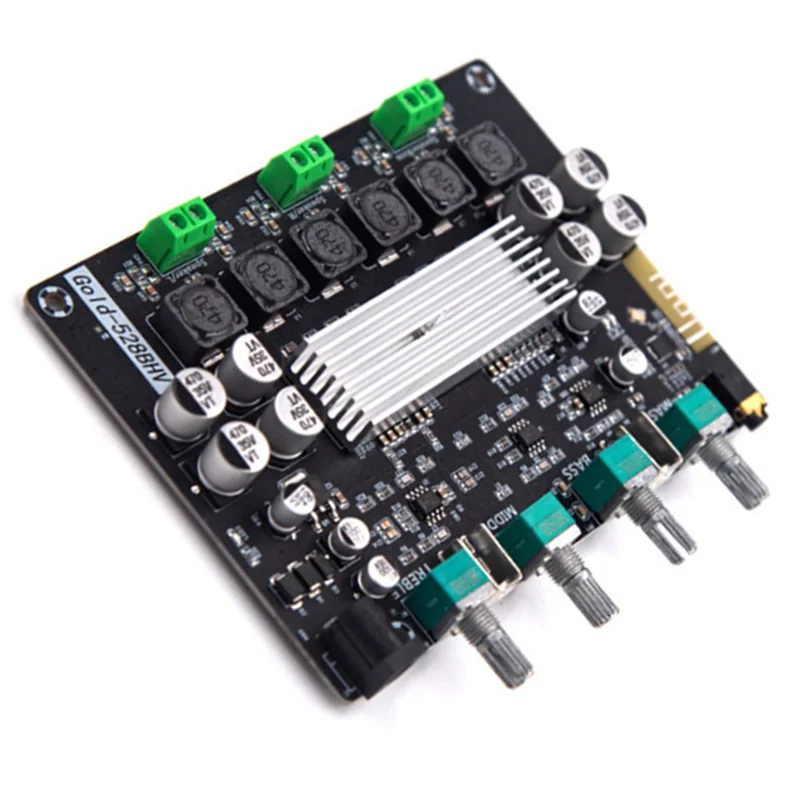 【NEW LISTING】Gold-528BHV TPA3116 Digital Power Amplifier Board 2.1 Channel Configuration 2 X 50W+ 100W Output High Power 8 To 24