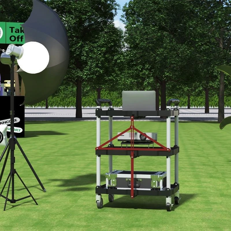 Tool cart Foldable mobile studio trolley Director cart Equipment Tool rack Outdoor shooting live broadcast workbench