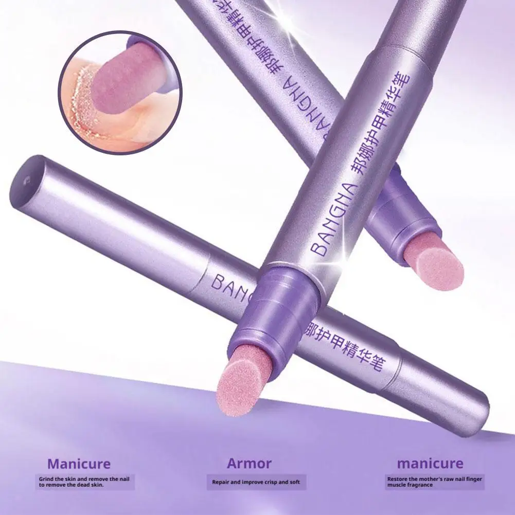 Bangna 3-in-1 Penna per olio per cuticole Spingitore per cuticole Penna per unghie Anti frattura Pelle morta e Penna per rimozione cuticole Penna per olio per unghie Cura delle unghie