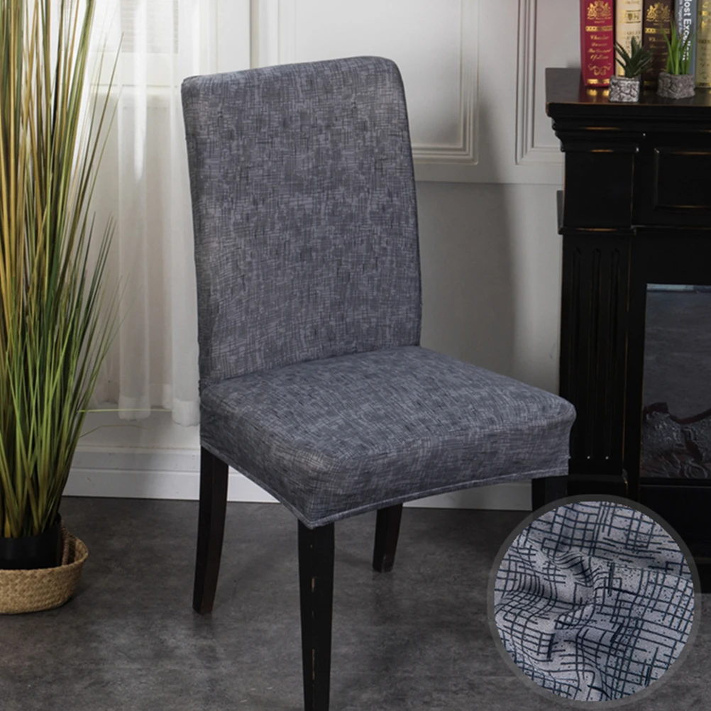 

4pcs Stretchy Chair Cover Elastic Spandex Polyester Seat Protector Chair Case For Party Banquet Wedding Fits 46-55Cm Back Height