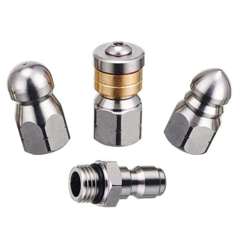 

4PC Nozzle Set High Pressure Nozzle User-Friendly Installation Versatile Cleaning Solution Automotive Cleaning