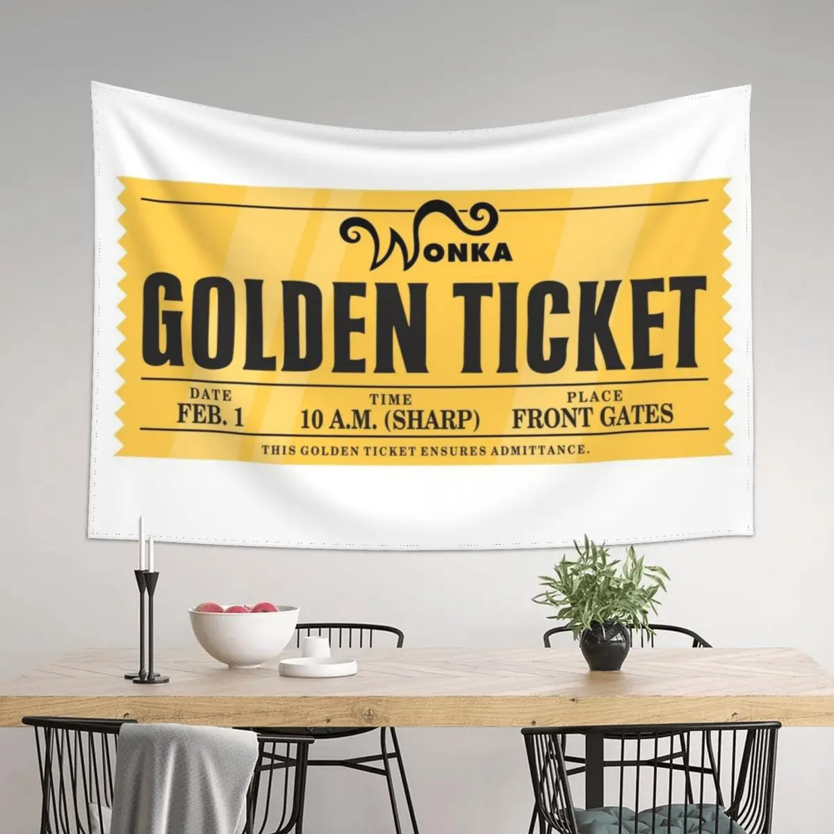 

Golden Ticket Tapestry Bedroom Decoration Home Decorating Room Decorating Aesthetic For Bedroom Tapestry