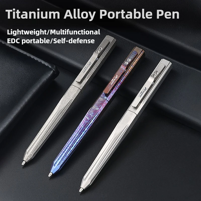 

Portable Titanium Alloy Tactical CNC Pen for Outdoor Survival Self Defense Tool EDC Essential Camping Hiking Gear Compact Design