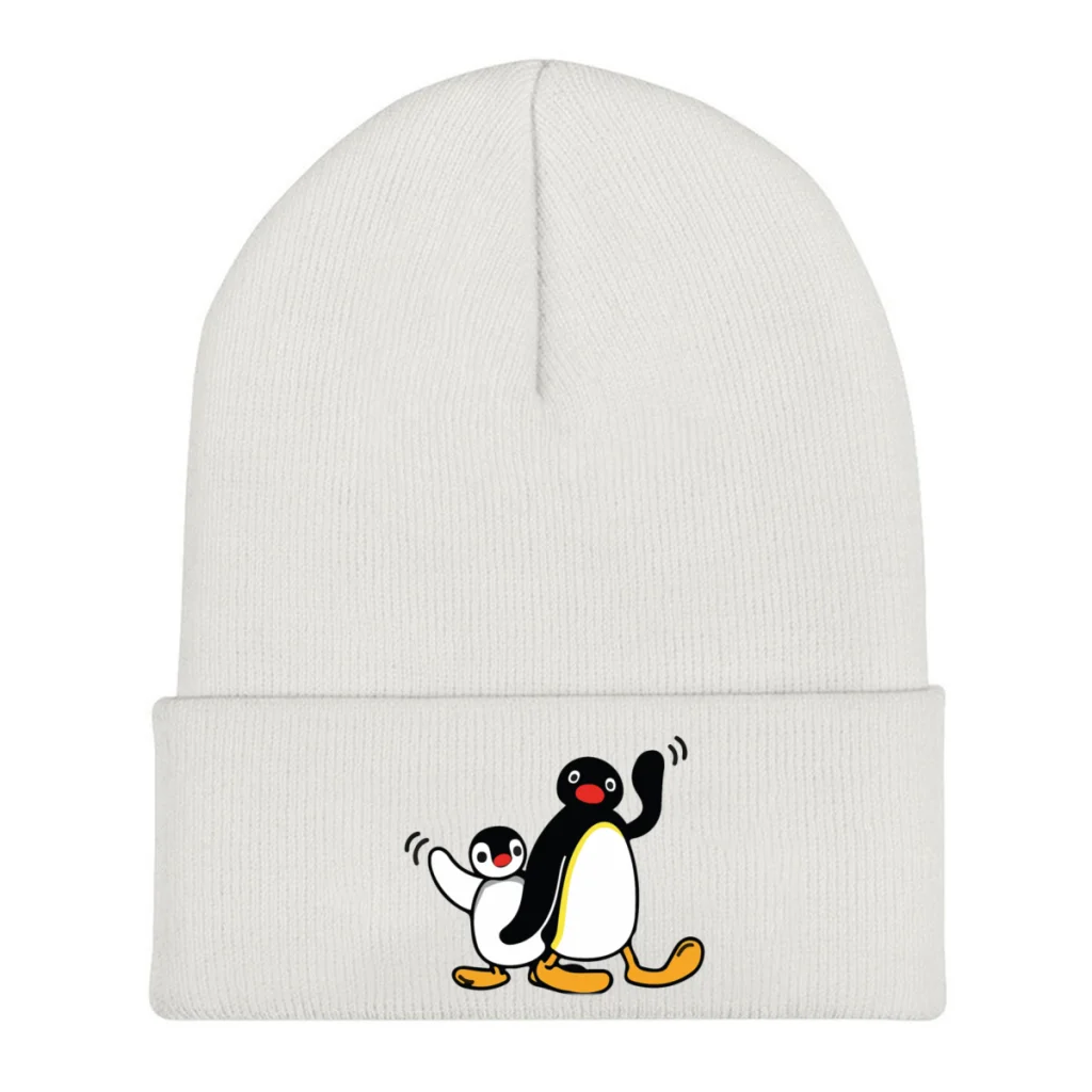 Knit Hat Pingu Noot Pinga TV Winter Warm Beanie Caps Cute Men Women Fashion Casual Bonnet