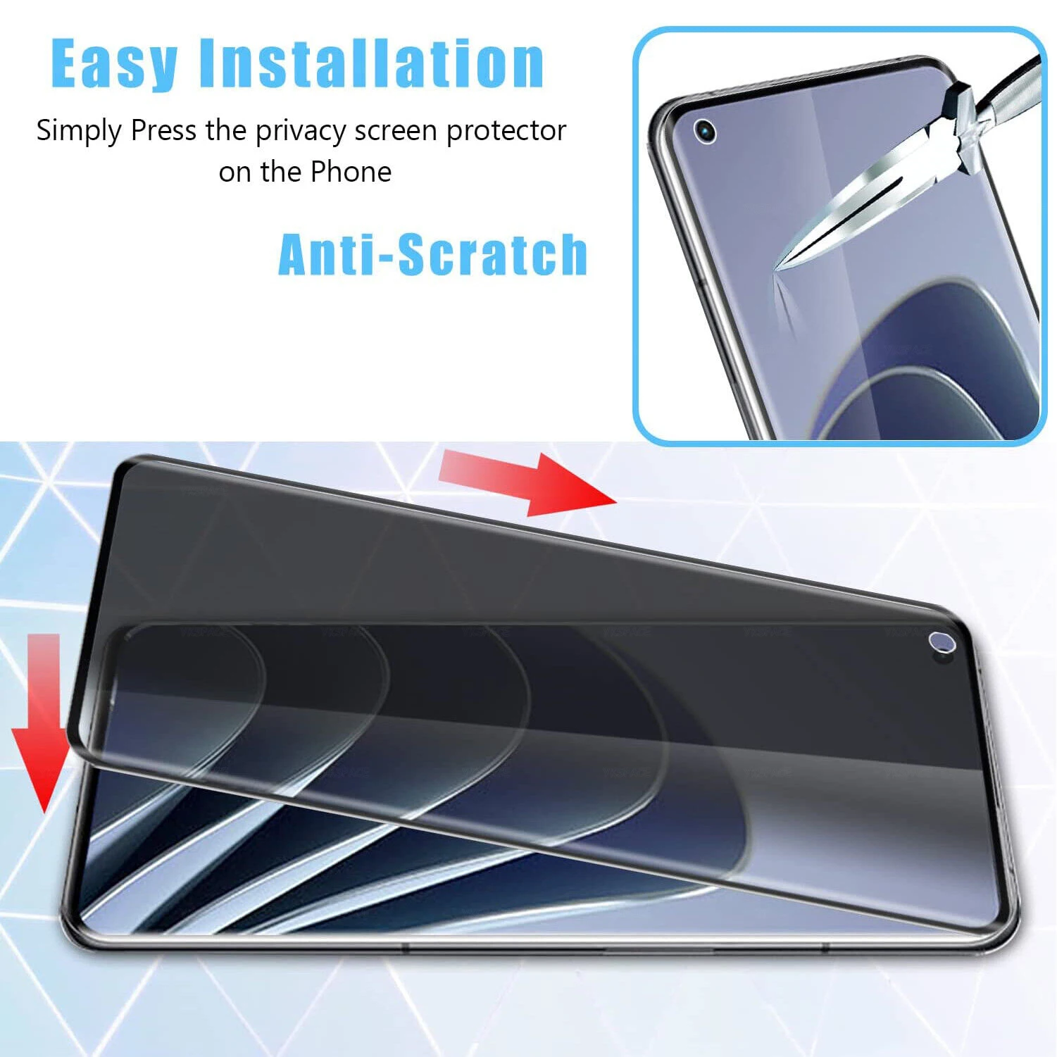 3D Curved Edge Privacy 9H Tempered Glass For OPPO Find X2 X3 Neo X5 X6 X7 Ultra X8 Pro Anti Spy Peeping Screen Protector
