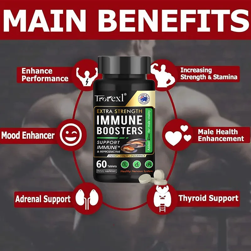 Oyster Tablets, Zinc Supplement, Supports Reproductive Health Natural Energizer