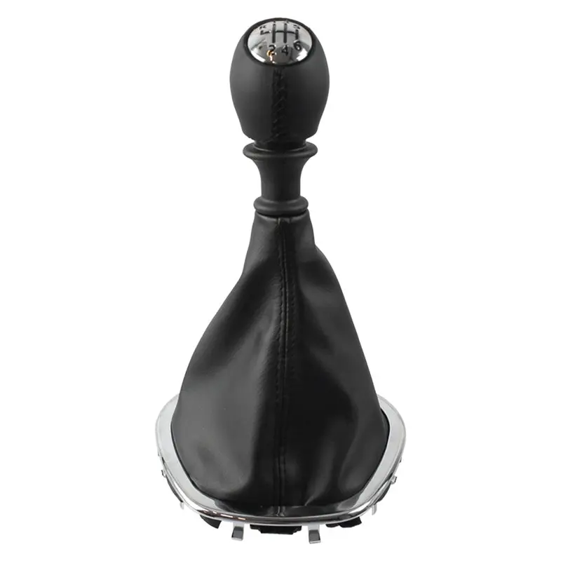 Car Gear Shift Knob Cover PU Leather Black For Renault TRAFIC 3III VIVAR0 2014-2023 Gear Shift Knob Cover