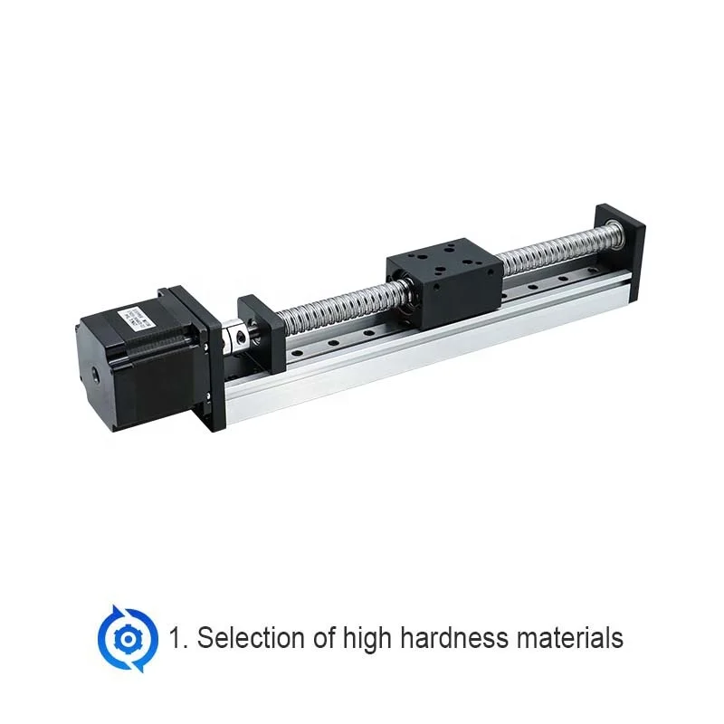 HLTNC Sliding Table  Ball Screw Stepper Motor Z Axis GX1204 GX1605 100-500mm Slide Table Suitable for 57 Motors for Cnc