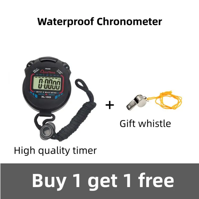 Waterproof Chronometer Handheld Pocket Stopwatch Professional Digital Sport Stopwatch LCD Timer Stop Watch Timer