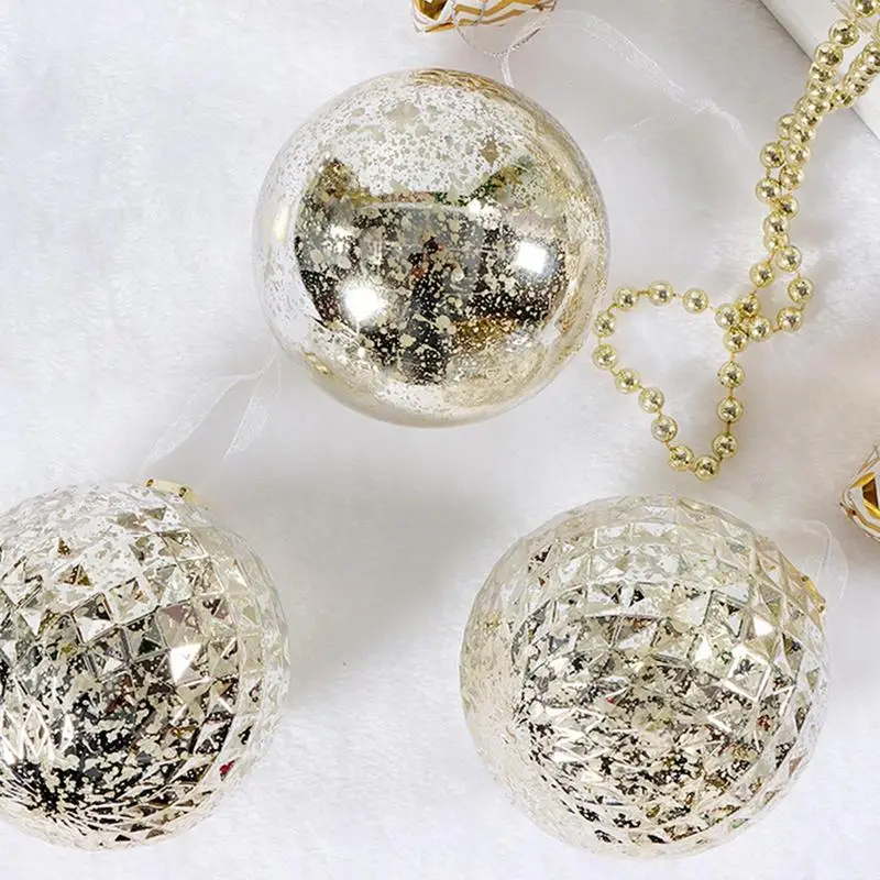 Frohe Weihnachten Ball bruchs ichere Ornamente Glitzer Kugeln Baum hängen Anhänger Bälle für Familien feier Hochzeit Dekorationen