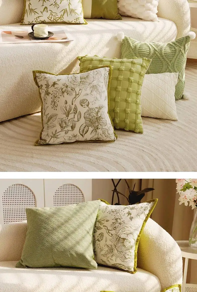 Vielseitige Pflanzenblatt-Boho-Kissenbezüge aus Chenille, weiche, luxuriöse, dekorative Kissenhüllen für Sofa, Bett, Wohnzimmer, Heimdekoration – Detail 15