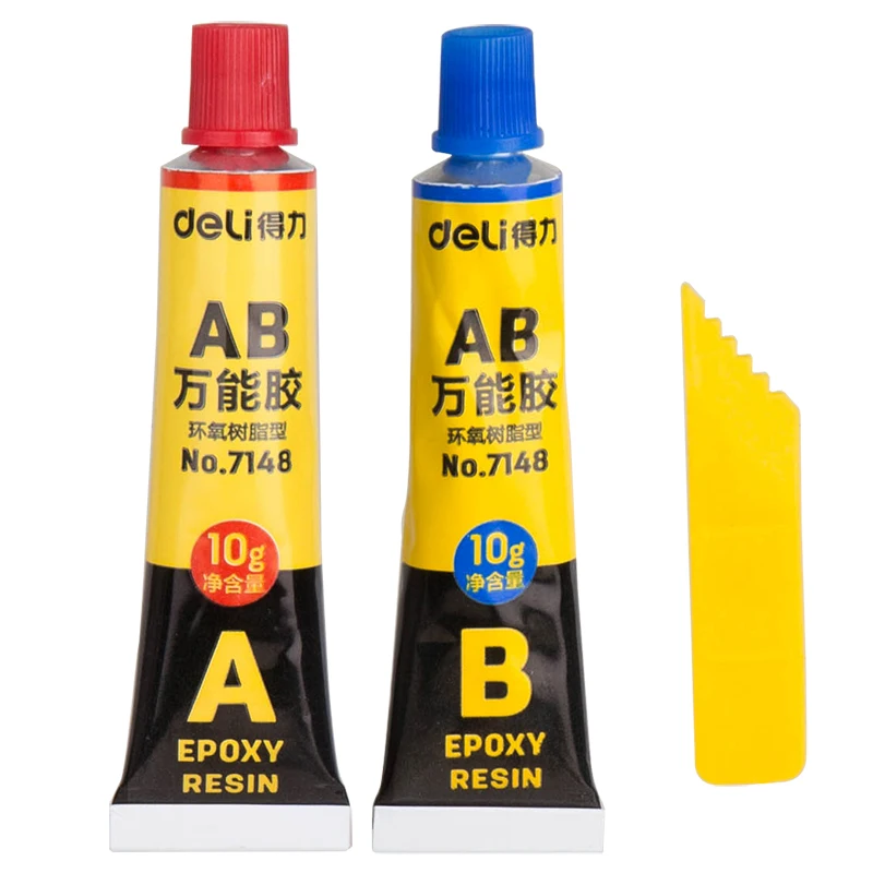 Deli 7148 Strong AB Adhesive 20g Waterproof Transparent Strong Adhesive DIY Metal Wood Plastic Ceramic Mold Universal Glue