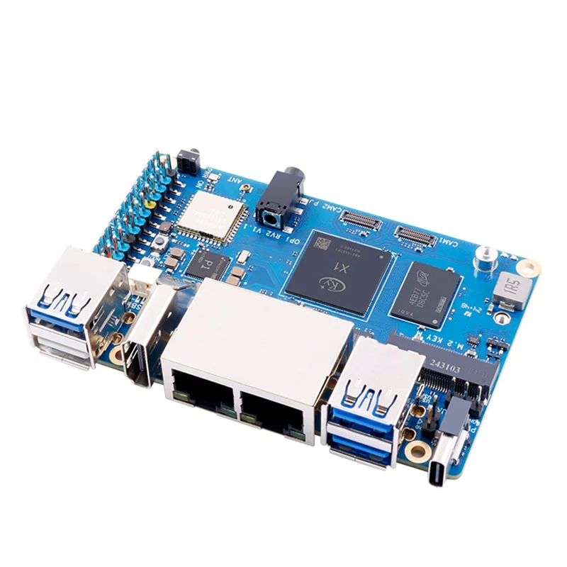 BTLIFE-For Orange Pi RV2 Development Board+Heat Sink RISC-V 2TOPS AI CPU Wifi BT5.0 M2 PCIE SSD Mini PC Support Ubuntu OS