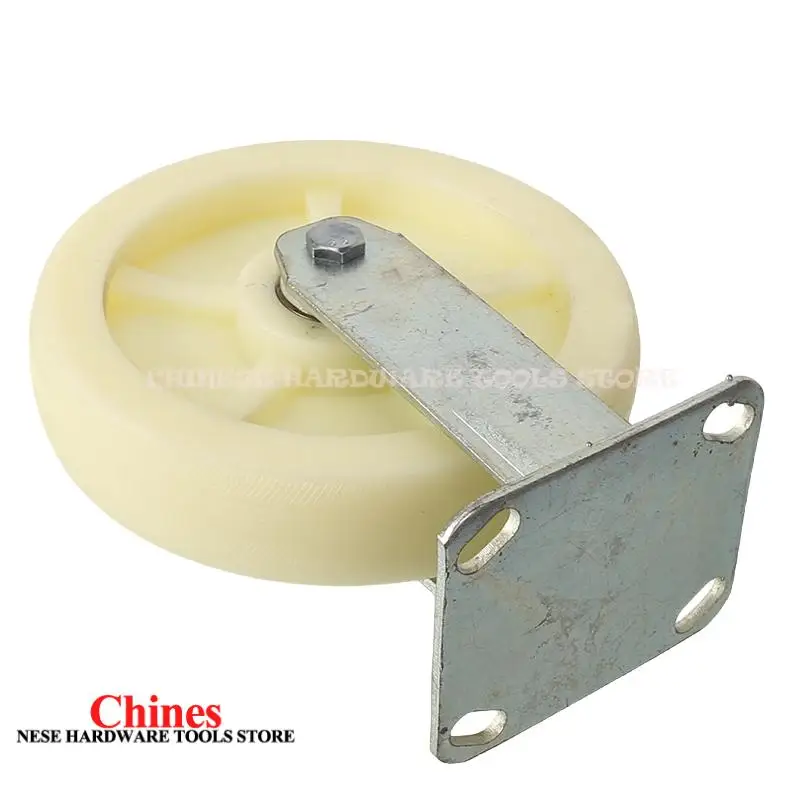 

8-Inch Nylon Fixed Wheel: Stable Orientation No Deviation Garage & Living Room Perfect for Multi-Scene Use in Kitchen