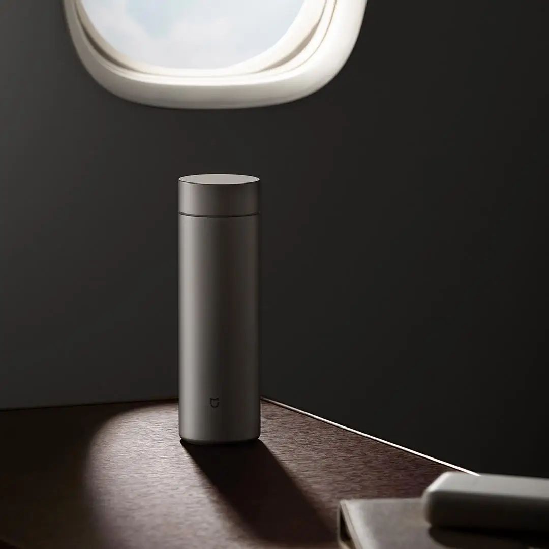 Xiaomi Mijia 보온병 컵 Ti2 TA1 순수 티타늄 소재 6시간 따뜻하게 유지 480ml 196g 경량 건강 음료