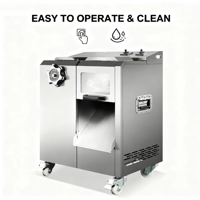 

Коммерческая машина для резки мяса, электрическая ручная машина для резки рыбы, говядины, свинины, мяса, настольная машина для нарезки кубиками мяса, 2200 Вт